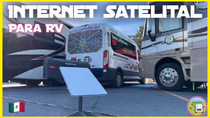 ¿Puedo contratar internet satelital para mi autocaravana?