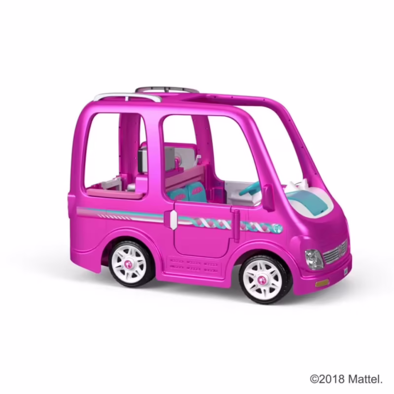 What does the Barbie camper come with?