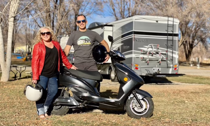 Can you put a scooter on the back of a motorhome?