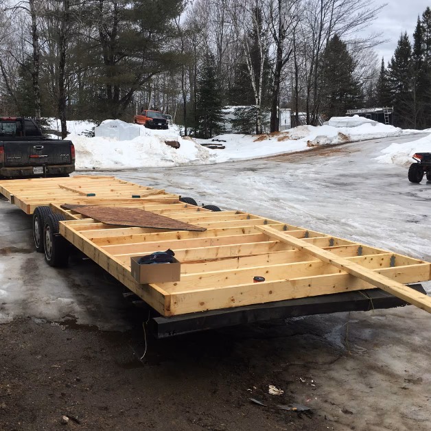 Can you build a tiny house on a trailer frame?
