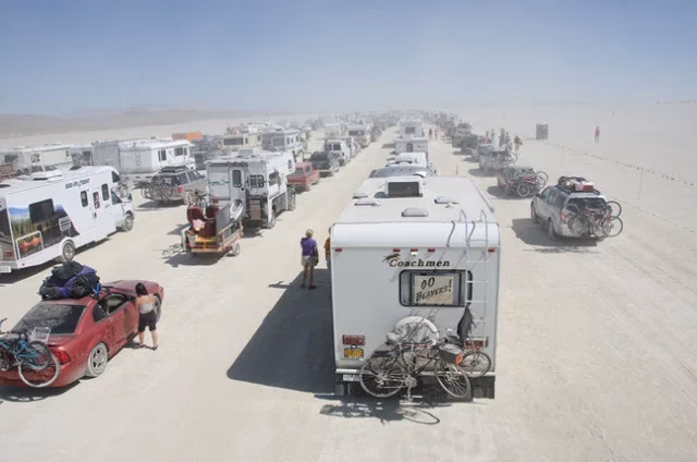Can you take campers to Burning Man?