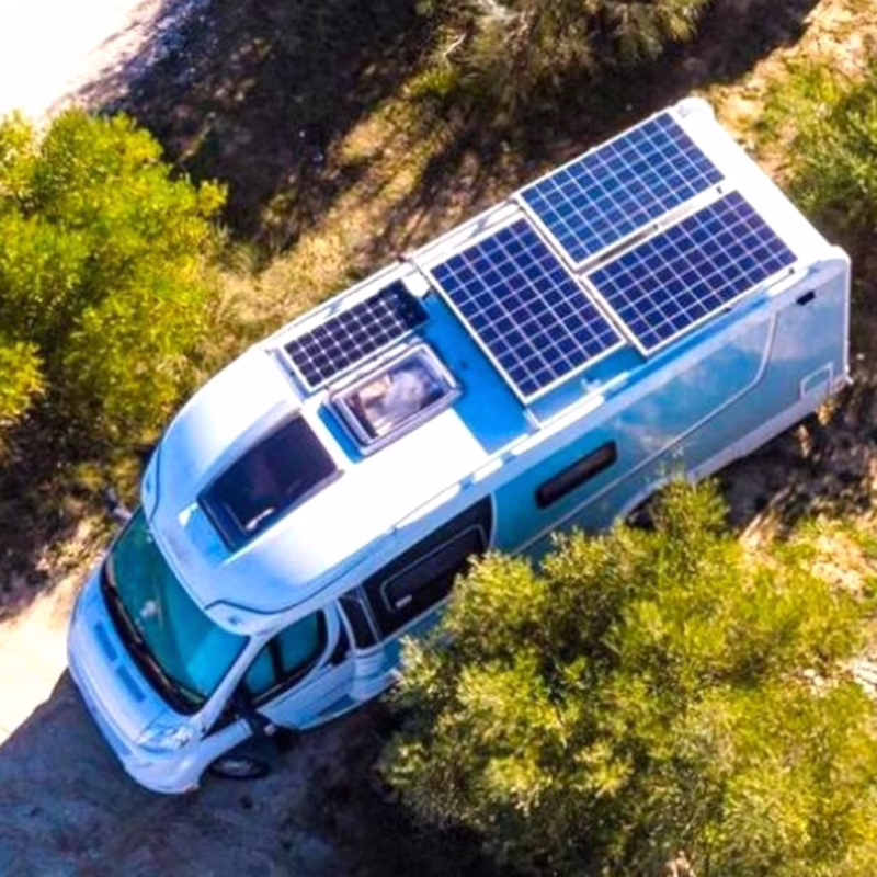 ¿Qué puedo alimentar con un panel solar de 400 watts?