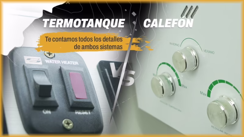 ¿Cómo saber si es termotanque o calefón?