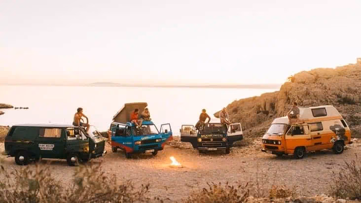 What is a camper called in Europe?