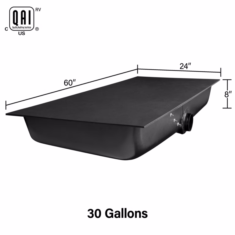 How long can black water stay in an RV tank?