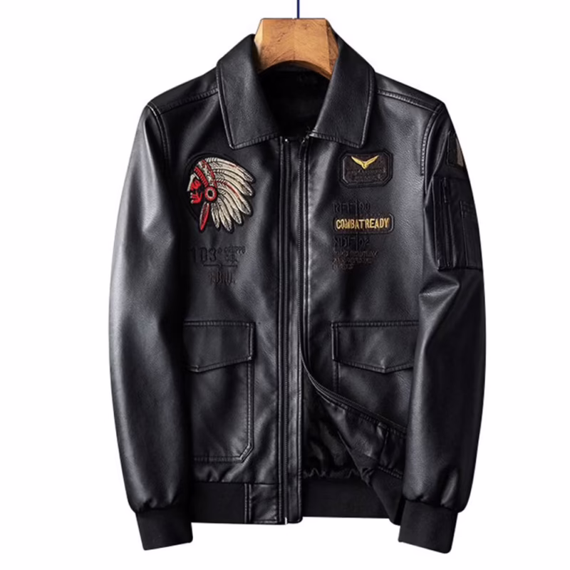 ¿Qué marca es famosa por sus chaquetas de cuero?