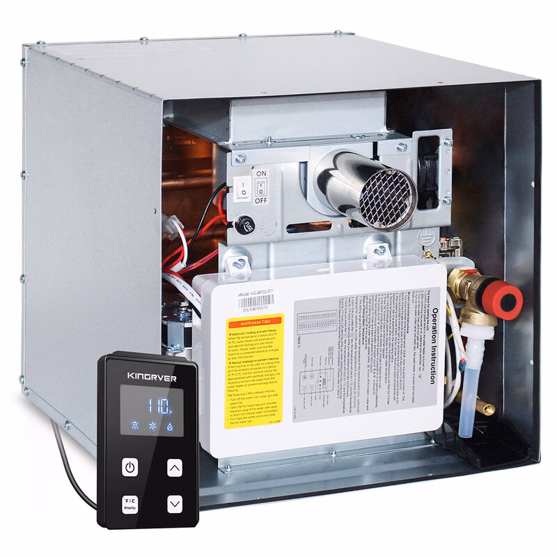 What size water heater is in a camper?