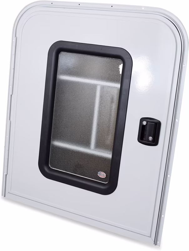 ¿De qué lado de una caravana está la puerta?