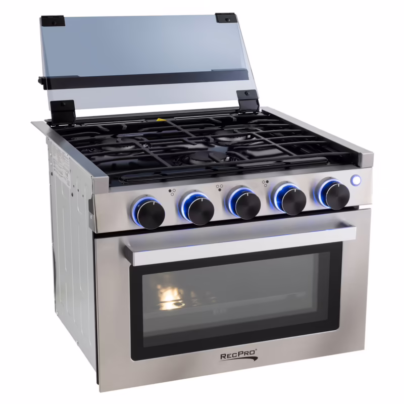 What is the size of an RV stove top?