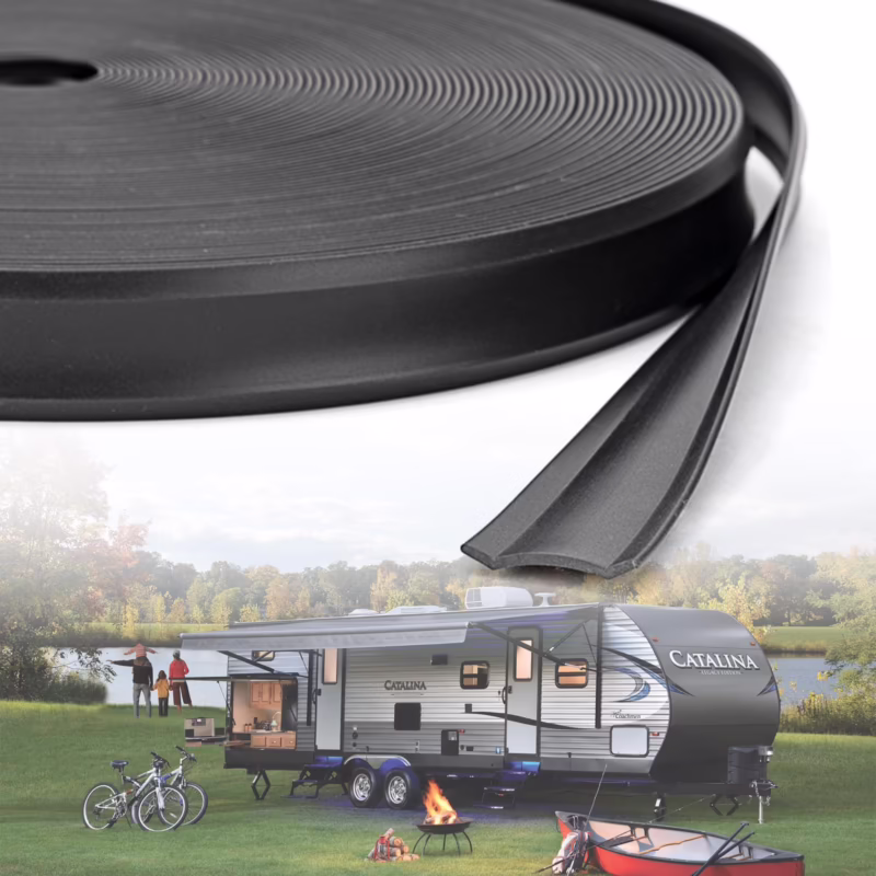 How to reseal outside edges of travel trailer?