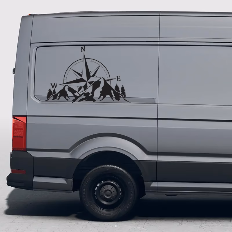 Why do camper vans have graphics?