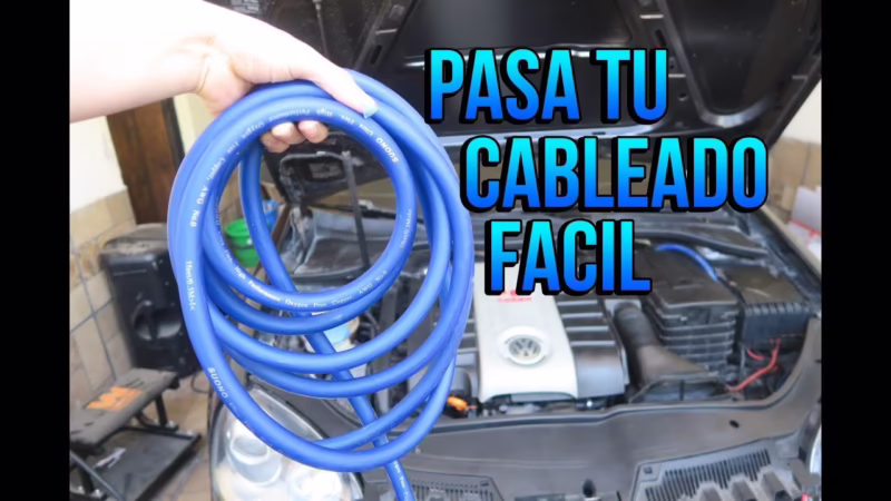 ¿Cómo pasar los cables de corriente?