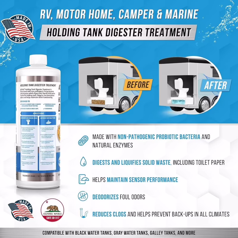 ¿Qué productos químicos necesito para mi inodoro de camping?