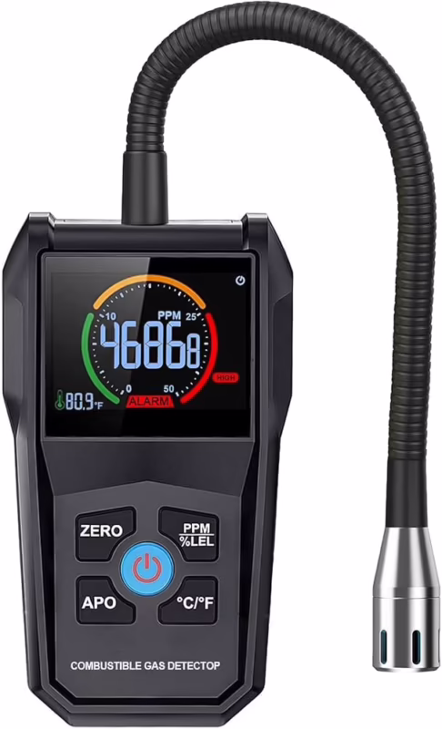 ¿Existe algún dispositivo que pueda detectar gas en el aire?