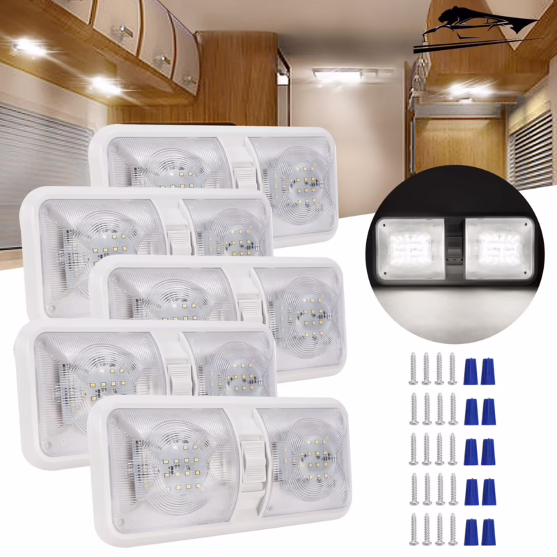 What light fixtures can you use in an RV?