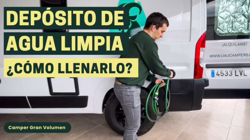 ¿Dónde puedo conseguir agua para mi autocaravana?