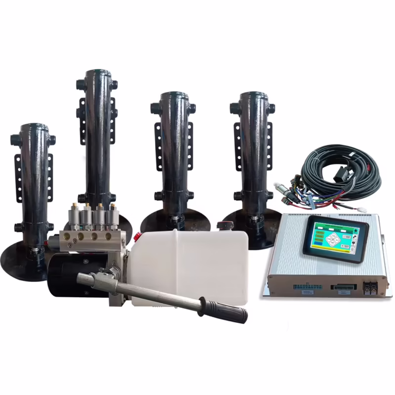 What is the best way to level a class a motorhome?