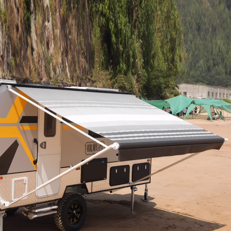 How windy is too windy for a camper awning?