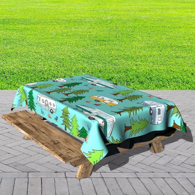 How to attach a tablecloth to a table?