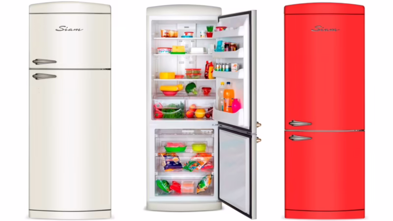 ¿Cuánto mide una heladera Siam?