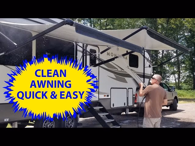 What is the best thing to clean RV awnings with?