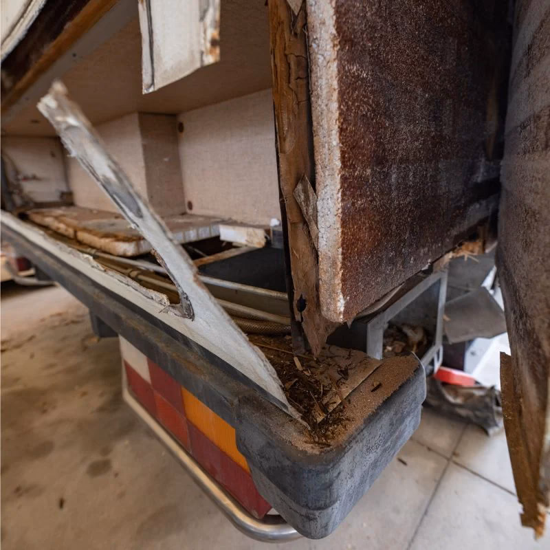 Come asciugare un'infiltrazione di un camper?