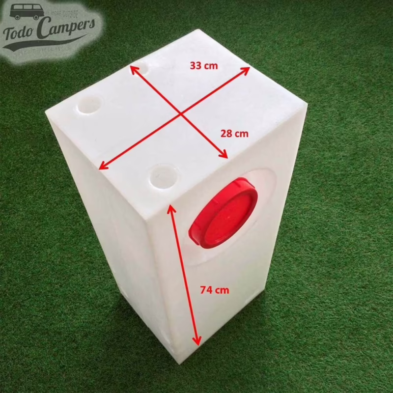 ¿Qué tamaño de depósito de agua necesito para vivir en una furgoneta?