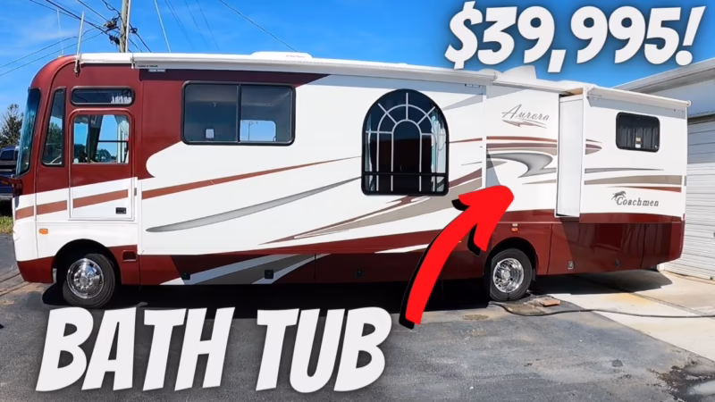 Can you put a bathtub in an RV?