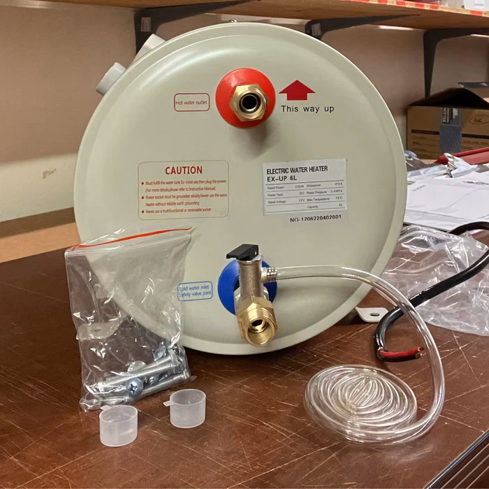 Can an RV water heater run on electric only?