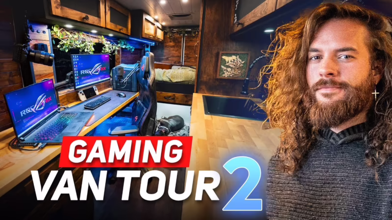 What's inside a gaming van?