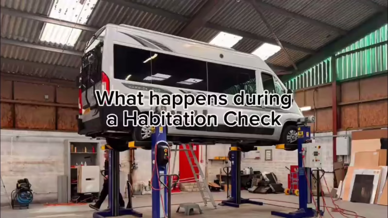 How often should a motorhome have a habitation check?