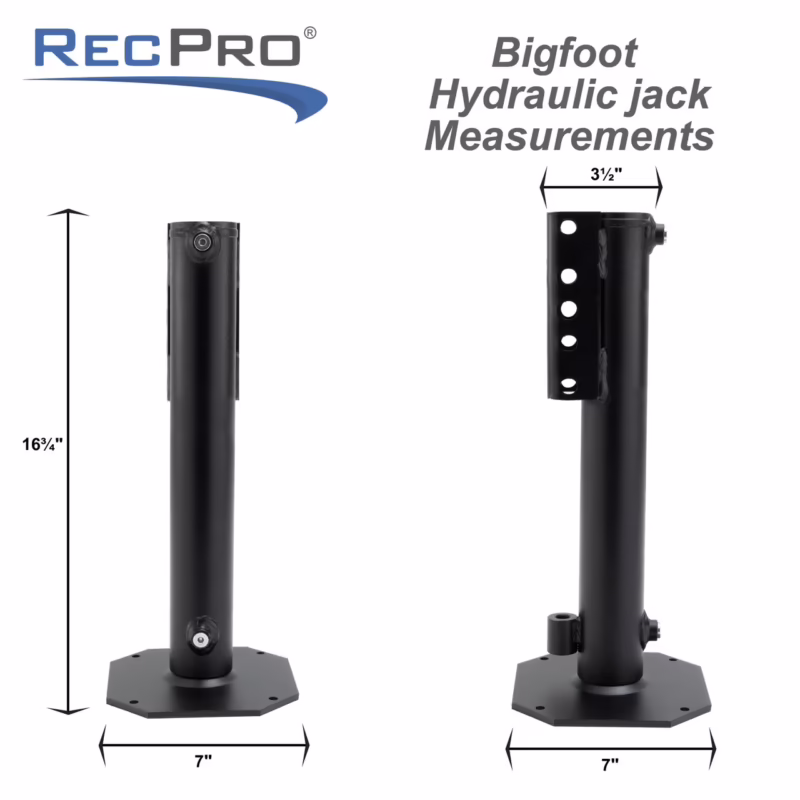 What fluid is used in RV hydraulic jacks?