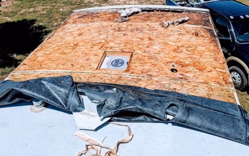 How much does it cost to repair a soft spot on a RV roof?