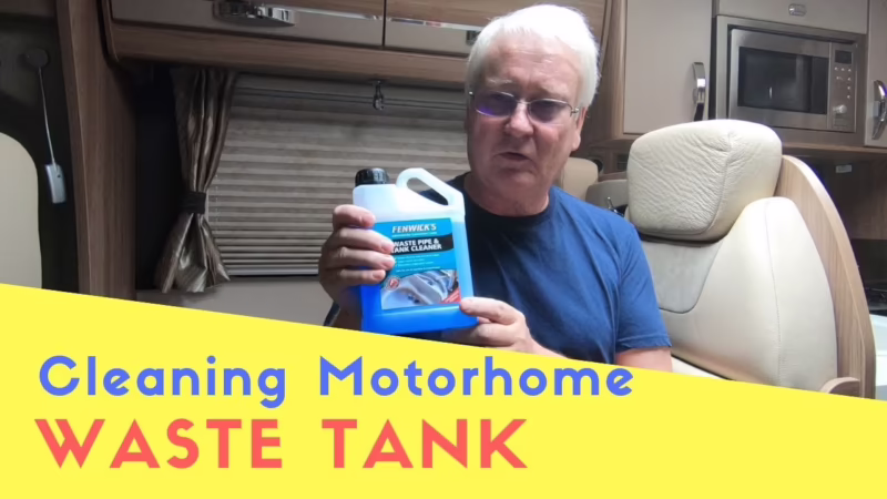 How to clean a motorhome waste water tank?