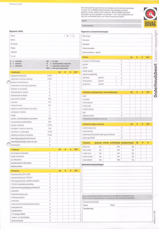 Wat kost een onderhoudsbeurt voor een camper?