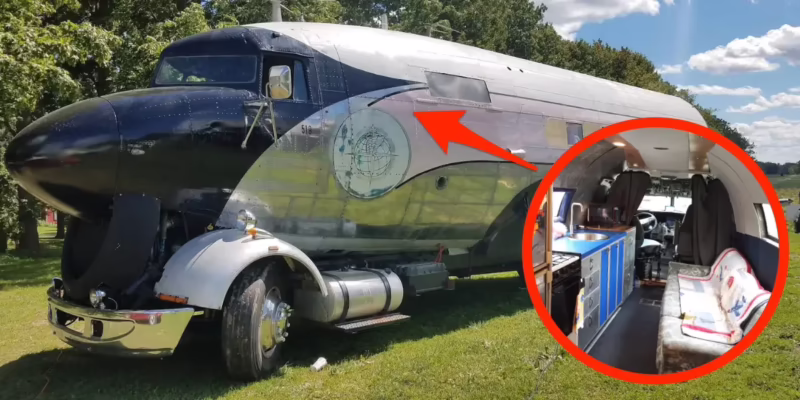 What 73 year old pays $370 a month to live in a plane?