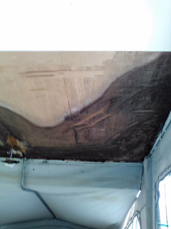 How to fix a cracked pop-up camper roof?