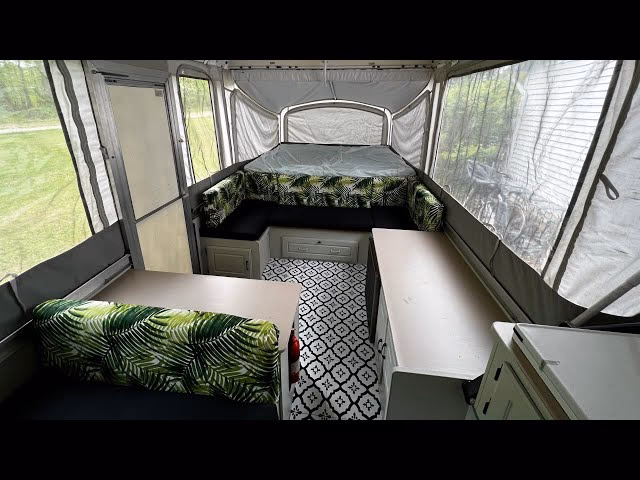 What's inside a pop-up camper?