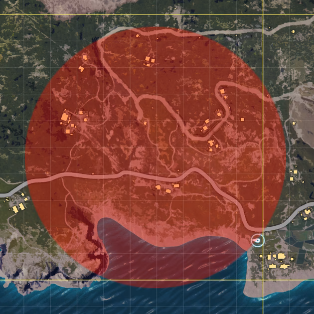 Is the red zone in PUBG random?