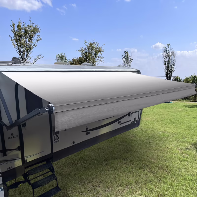 Can you replace the material on an awning?