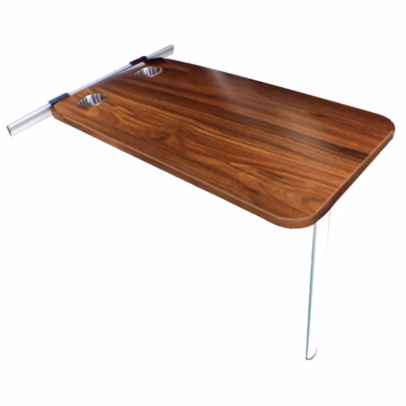 What are camper tables made of?