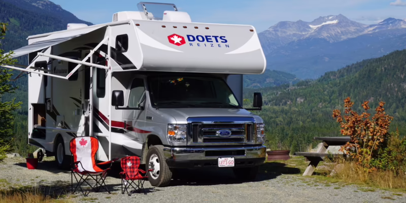Can you sleep anywhere in a campervan in Canada?