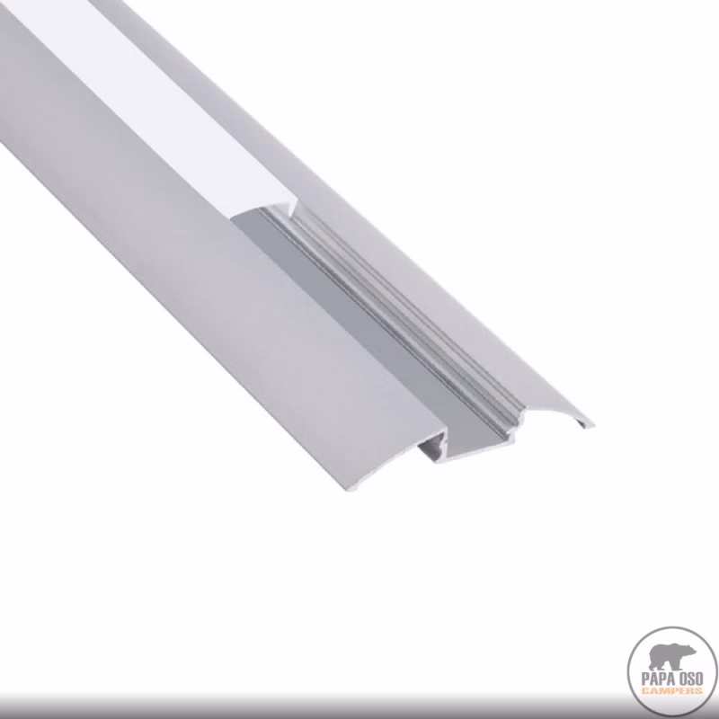 ¿Cuánto mide un perfil de aluminio de 3 pulgadas?