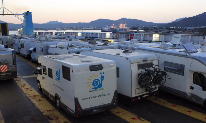 Come posso arrivare in Sardegna con il camper?