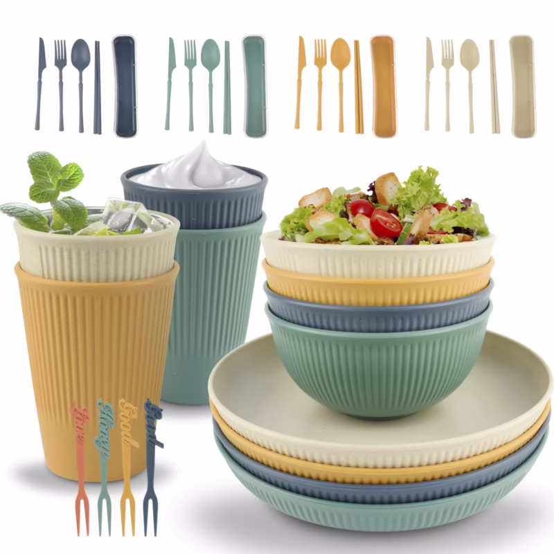 ¿Son buenos los platos de bambú para acampar?