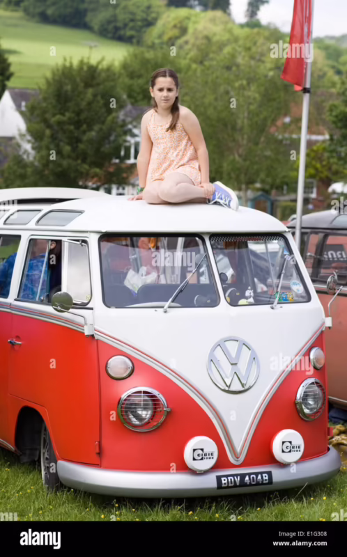 What is the nickname for the hippie van?