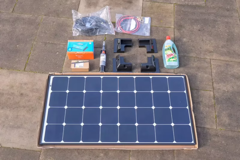 Kan een normaal zonnepaneel op een camper?